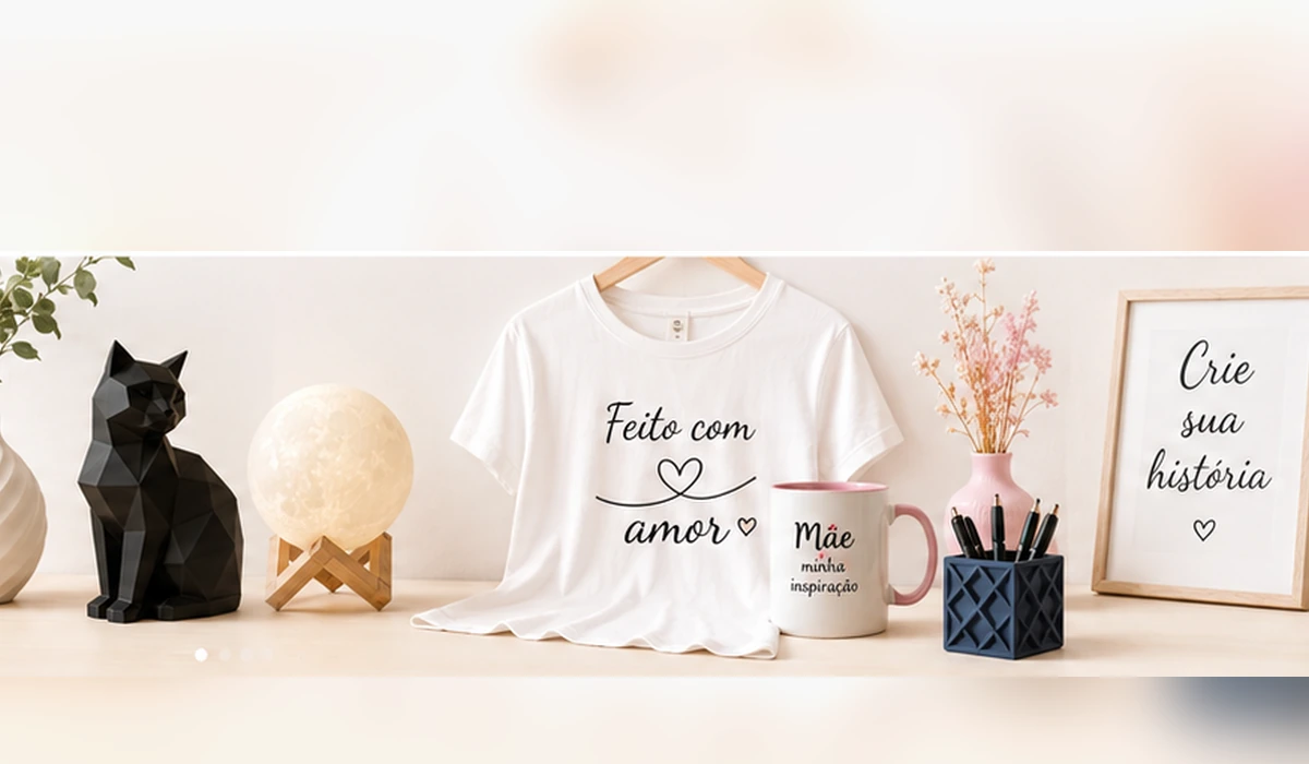 Camiseta e produtos personalizados Modelly